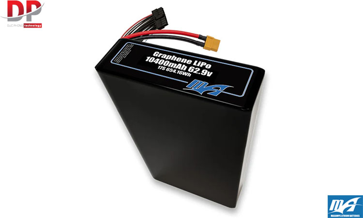 Bộ pin Graphene LiPo 10400mAh 17S2P 62.9v – Maxamps